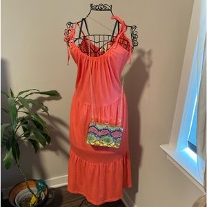 Summertime or spring time Michael Kors tie spaghetti strap dress